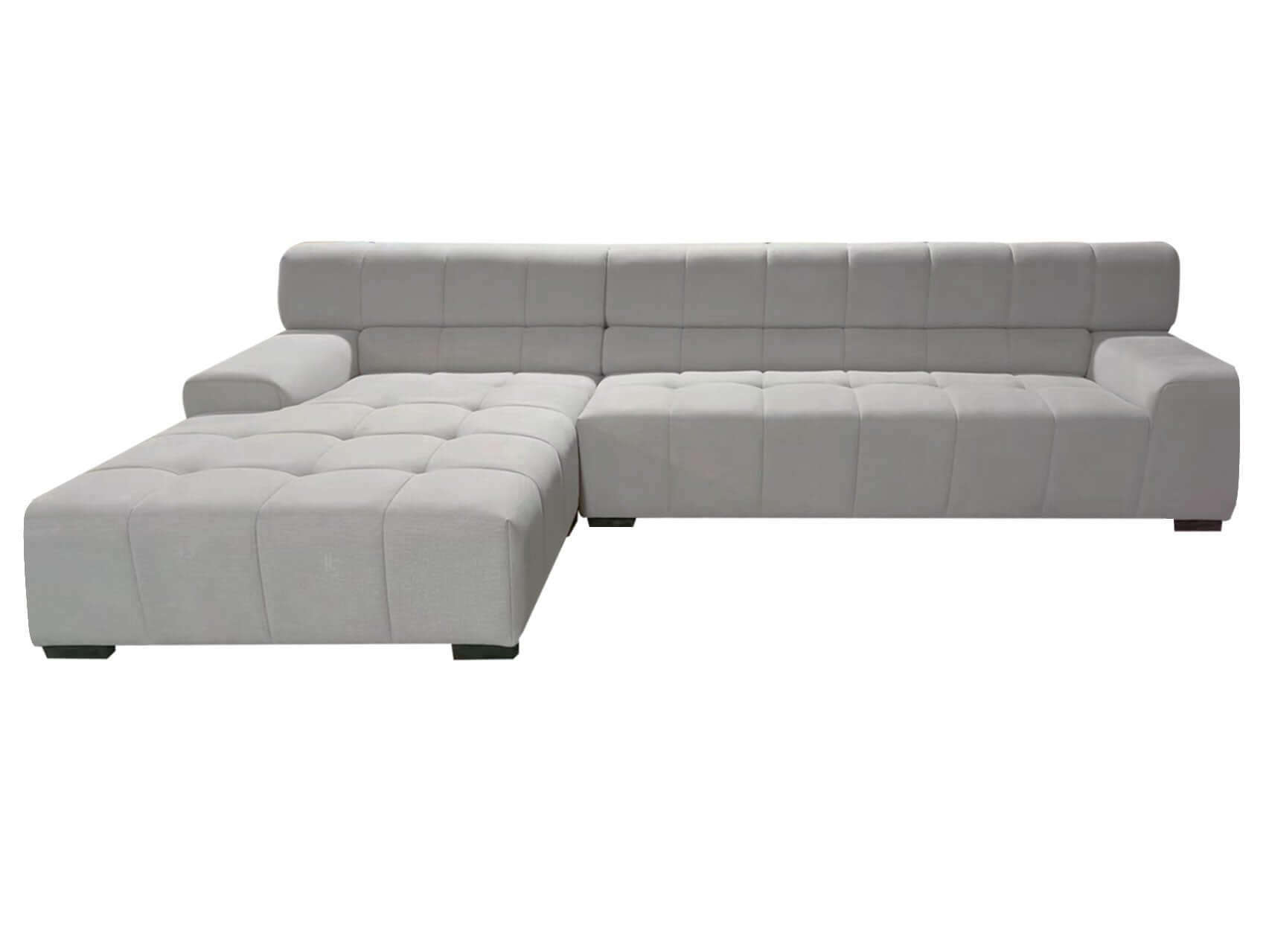 Large Sectional Couch, Sofa with Chaise Lounge - Gray