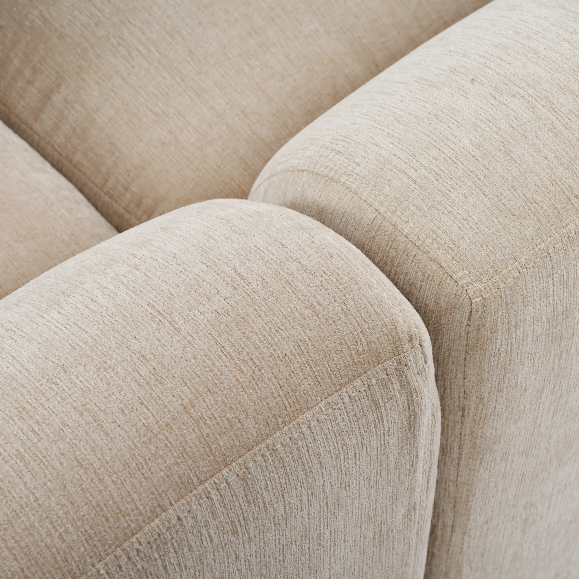 Large Modular Couch, U Shaped Sectional Sofa with Ottoman, Beige
