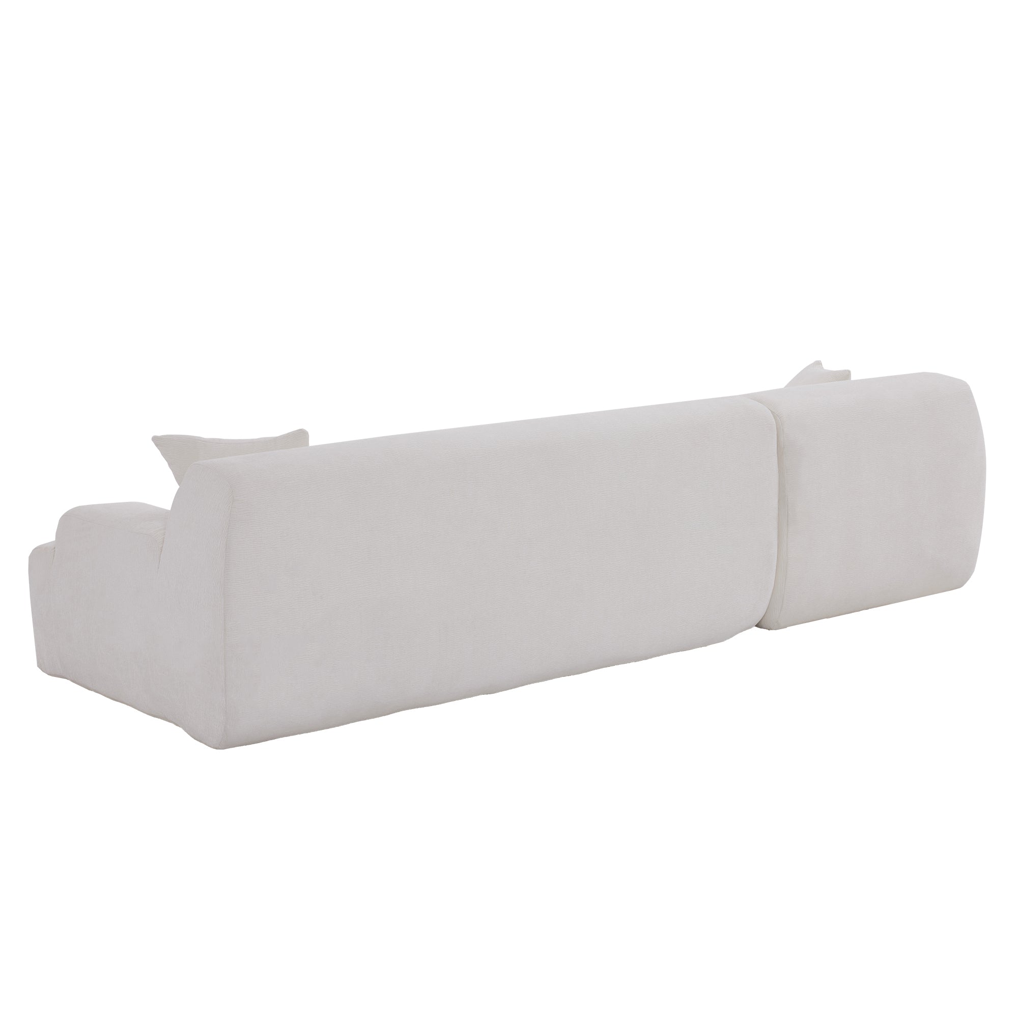 Modular Couch, L-Shaped Sofa with Chaise, Beige