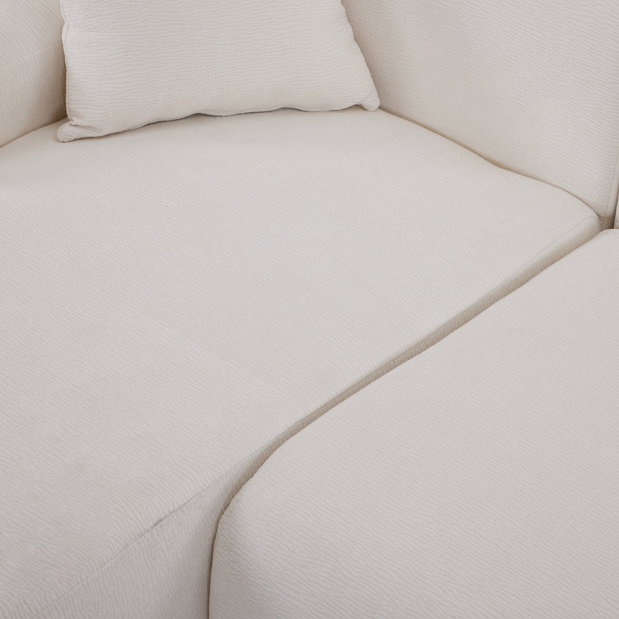Modular Couch, L-Shaped Sofa with Chaise, Beige
