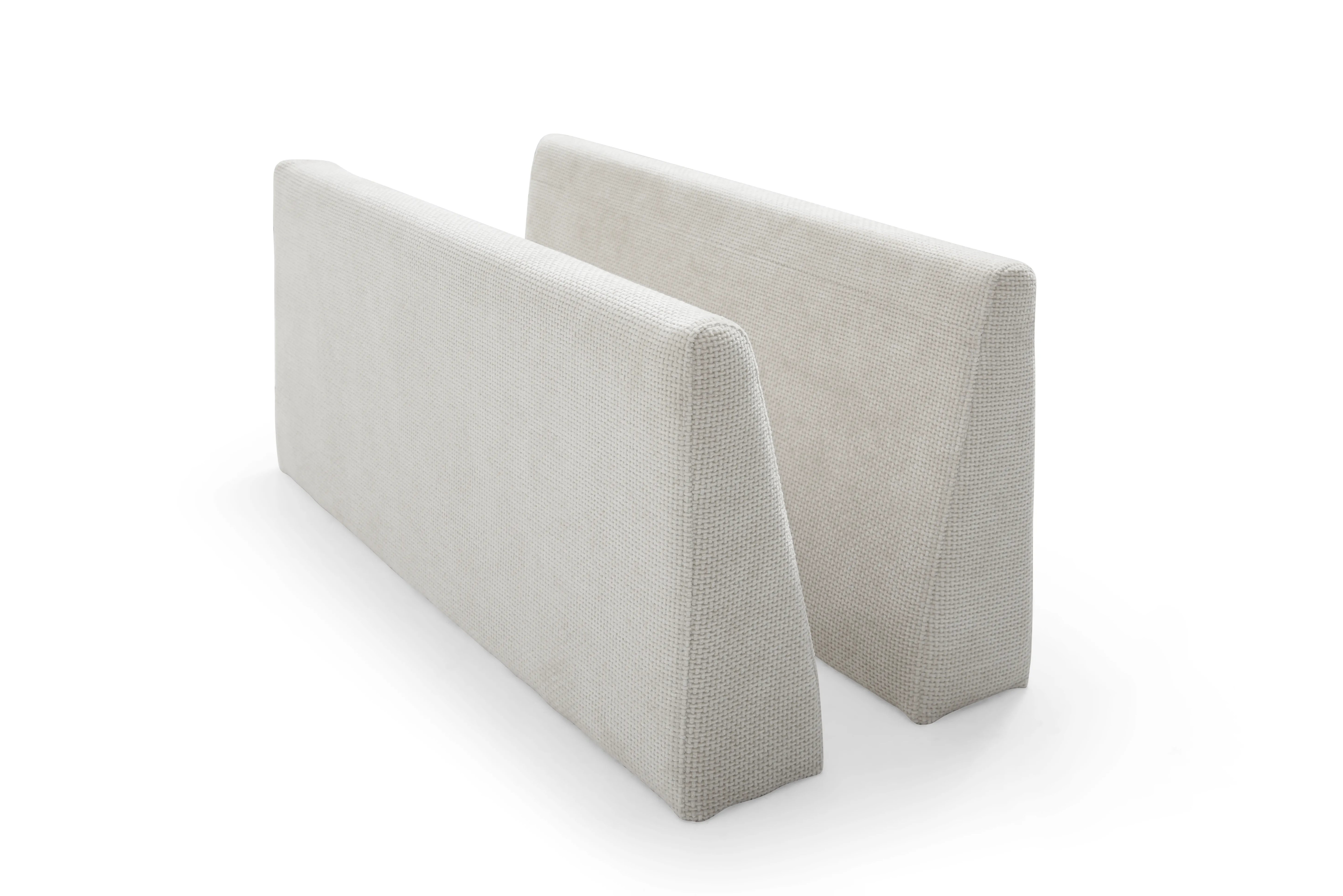 Plush Modular Sectional Sofa, L-Shaped Couch with Ottoman, Beige