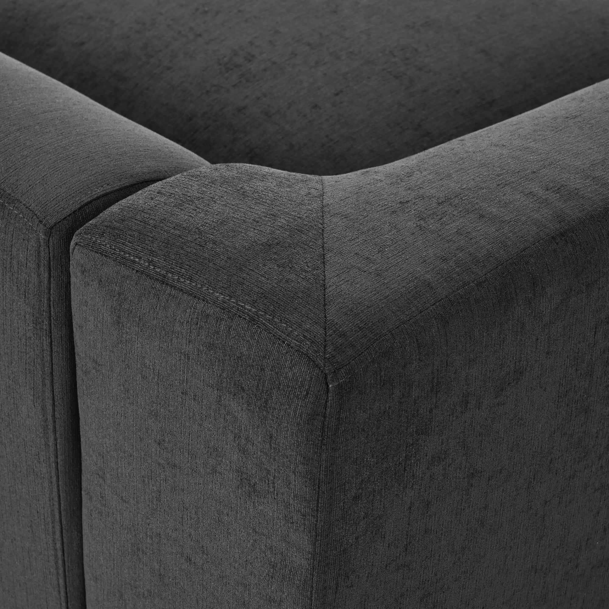 Large Modular Couch, U Shaped Sectional Sofa with Ottoman, Grey