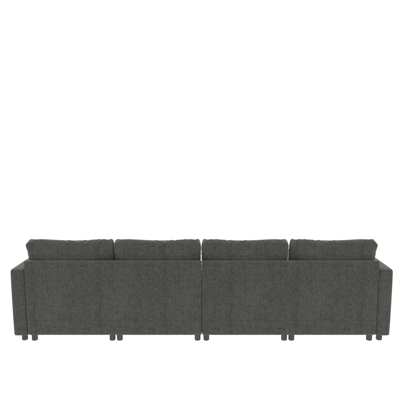 Large Sectional Couch with Storage, Sofa with Chaise- Gray