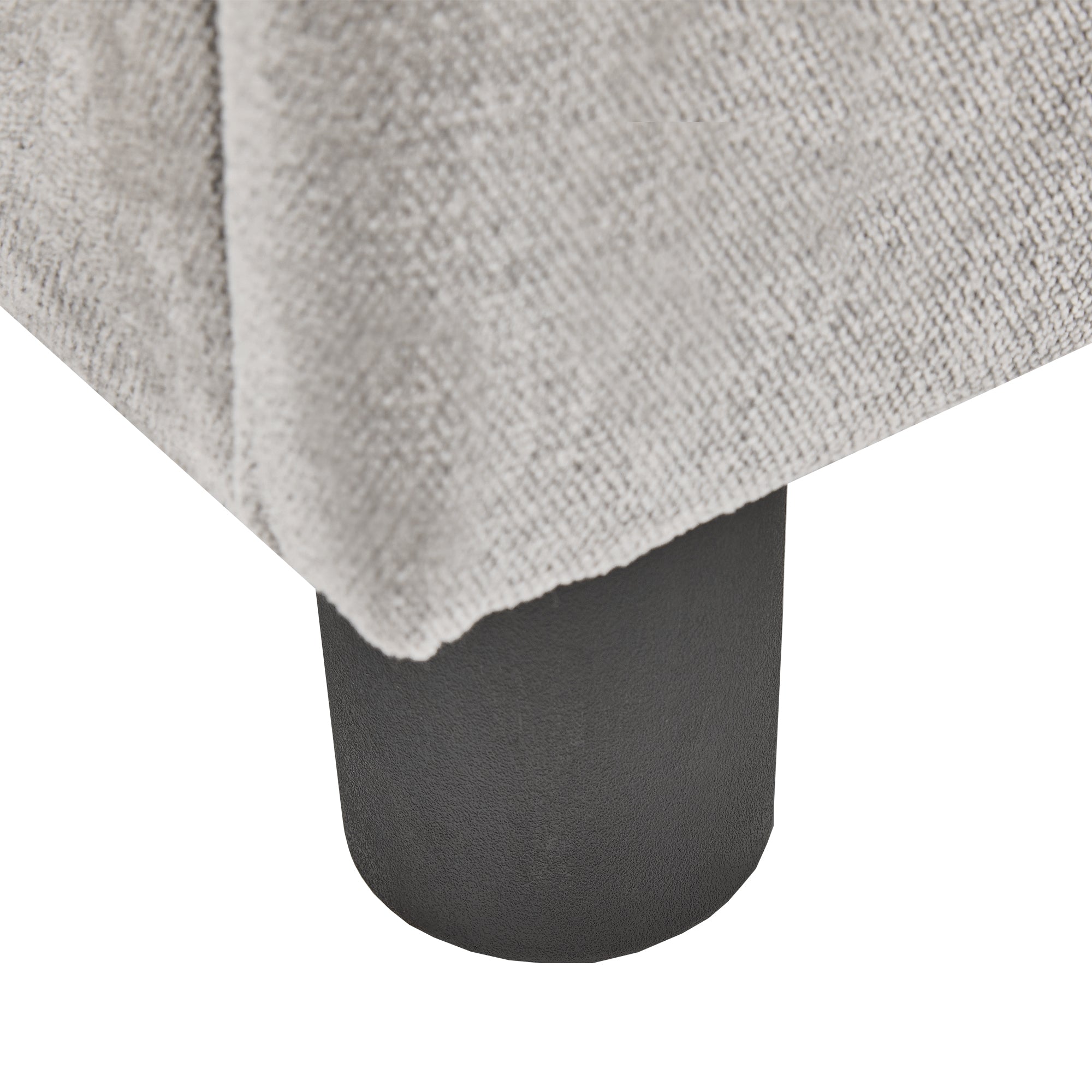 Corduroy Couch with Chaise Sleeper, Sectional Sofa Pull-Out, Grey