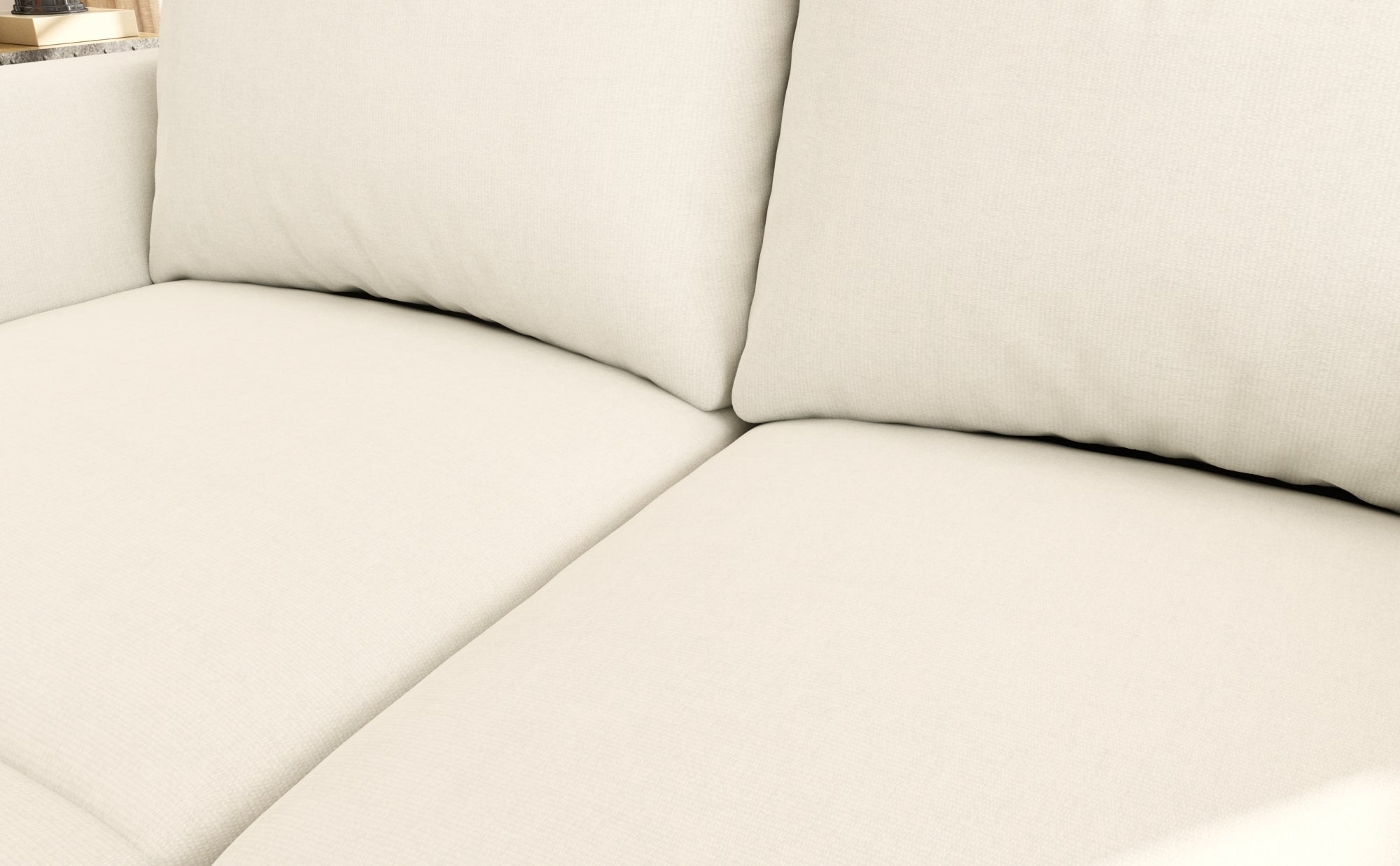 Large Sectional Couch with Storage, Sofa with Chaise- Beige