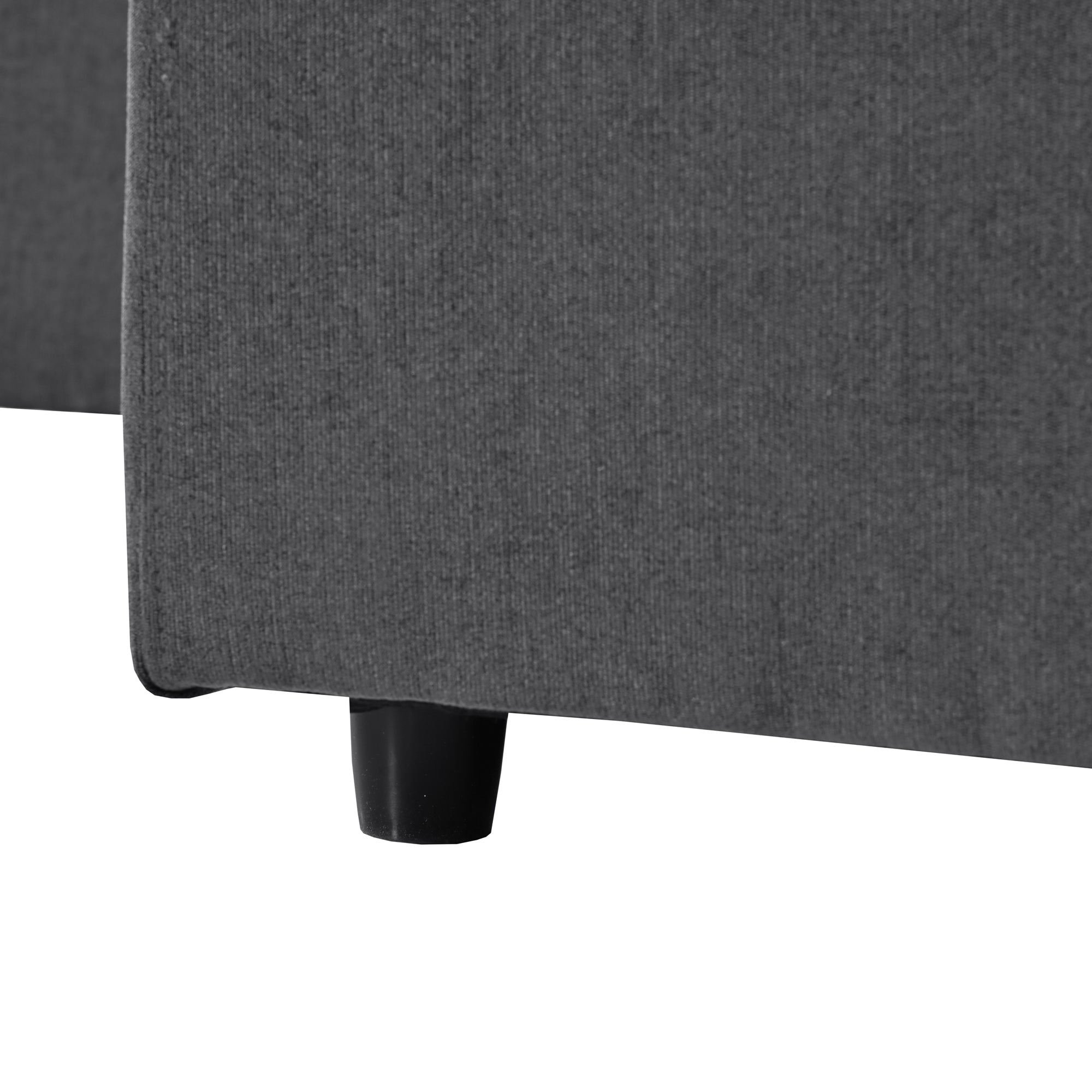 Large Modular Couch, U Shaped Sectional Sofa with Ottoman, Grey
