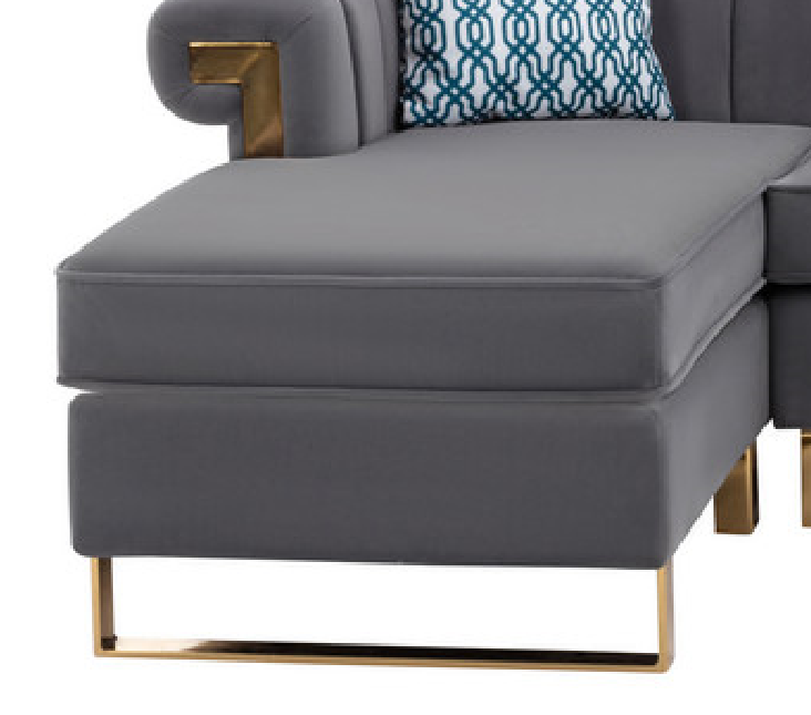 U Shaped Sectional - Large Sectional Couch with Chaise, Storage Ottoman
