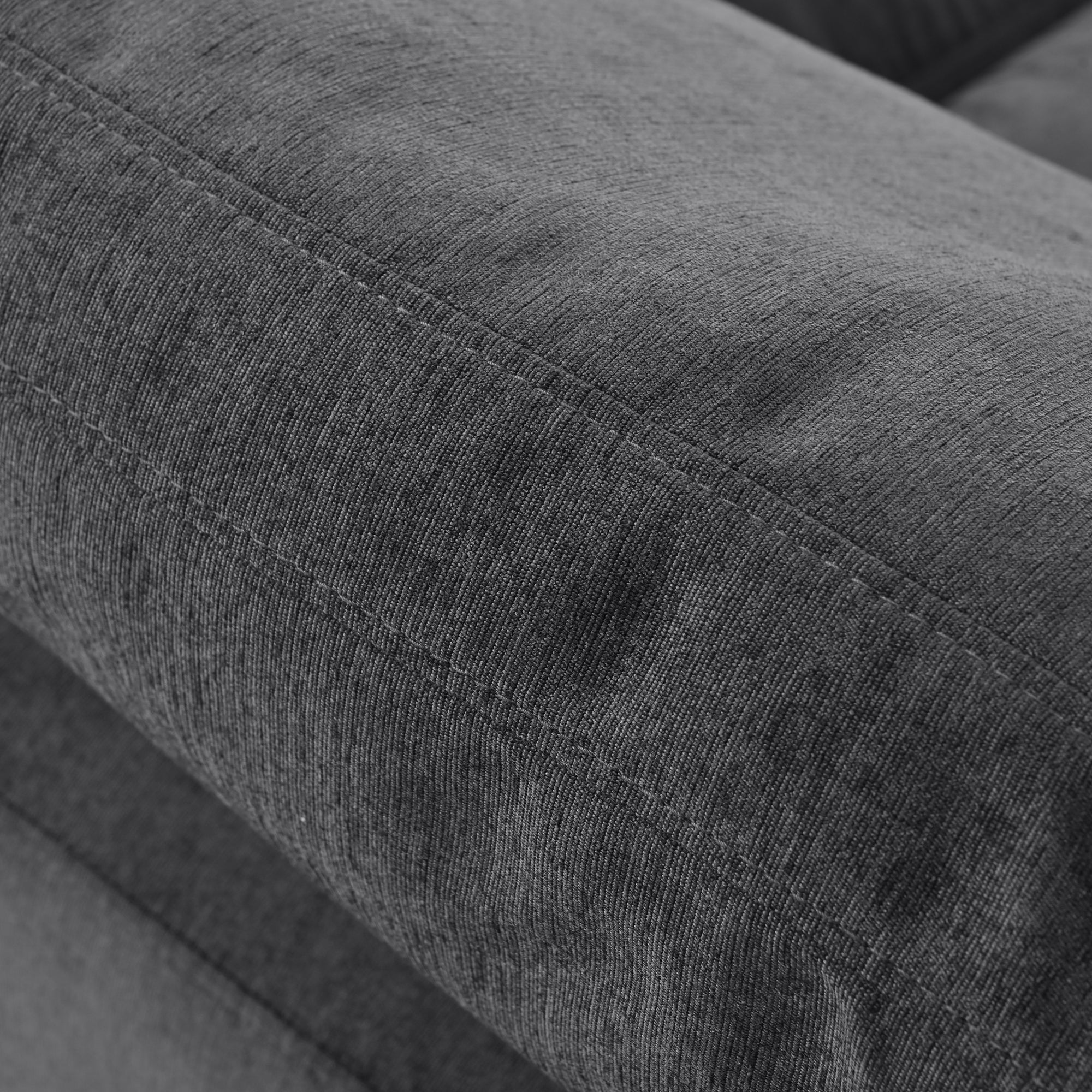 Large Modular Couch, U Shaped Sectional Sofa with Ottoman, Grey
