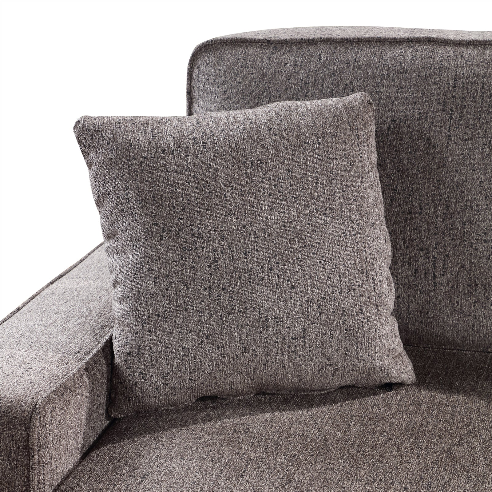 Louie Sleeper Sectional, Couch L Shape - Brown