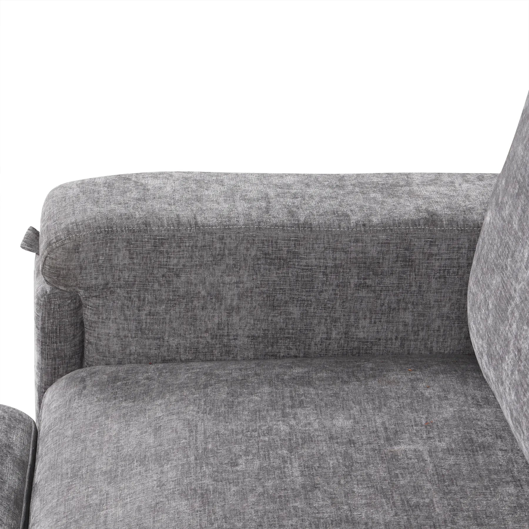 Sleeper Sectional, Sofa L Shape, Couch with Ottoman and Storage, Gray