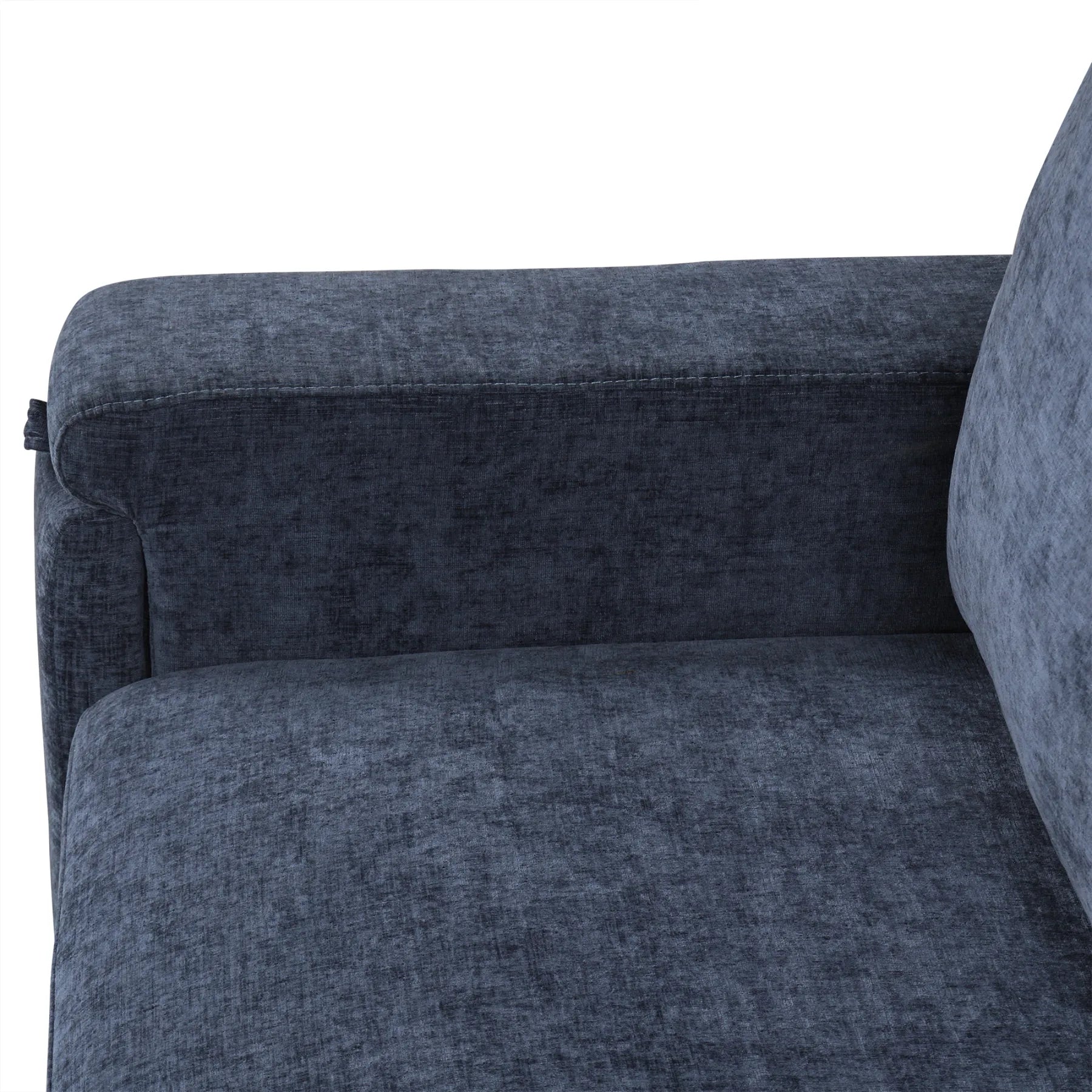 Sleeper Sectional, Sofa L Shape, Couch with Ottoman and Storage, Blue
