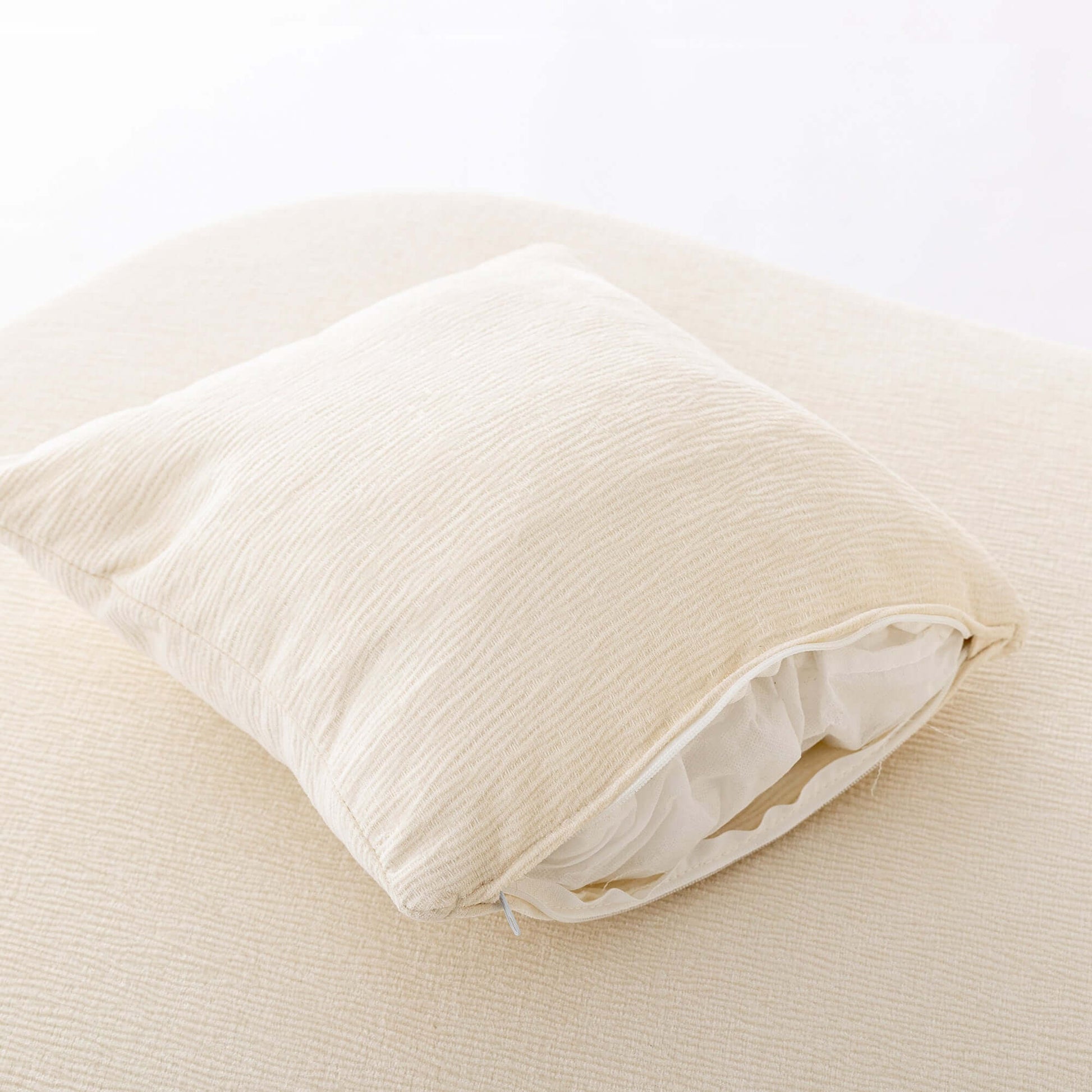 Curved Sofa, Modern Large Sectional Couch - Beige