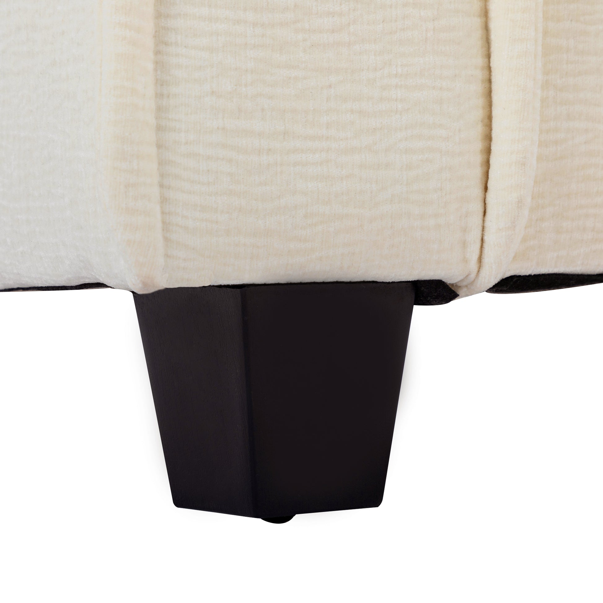 Plush Couch, Deep Seat Couch with Ottomans, Beige