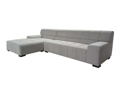 Large Sectional Couch, Sofa with Chaise Lounge - Gray