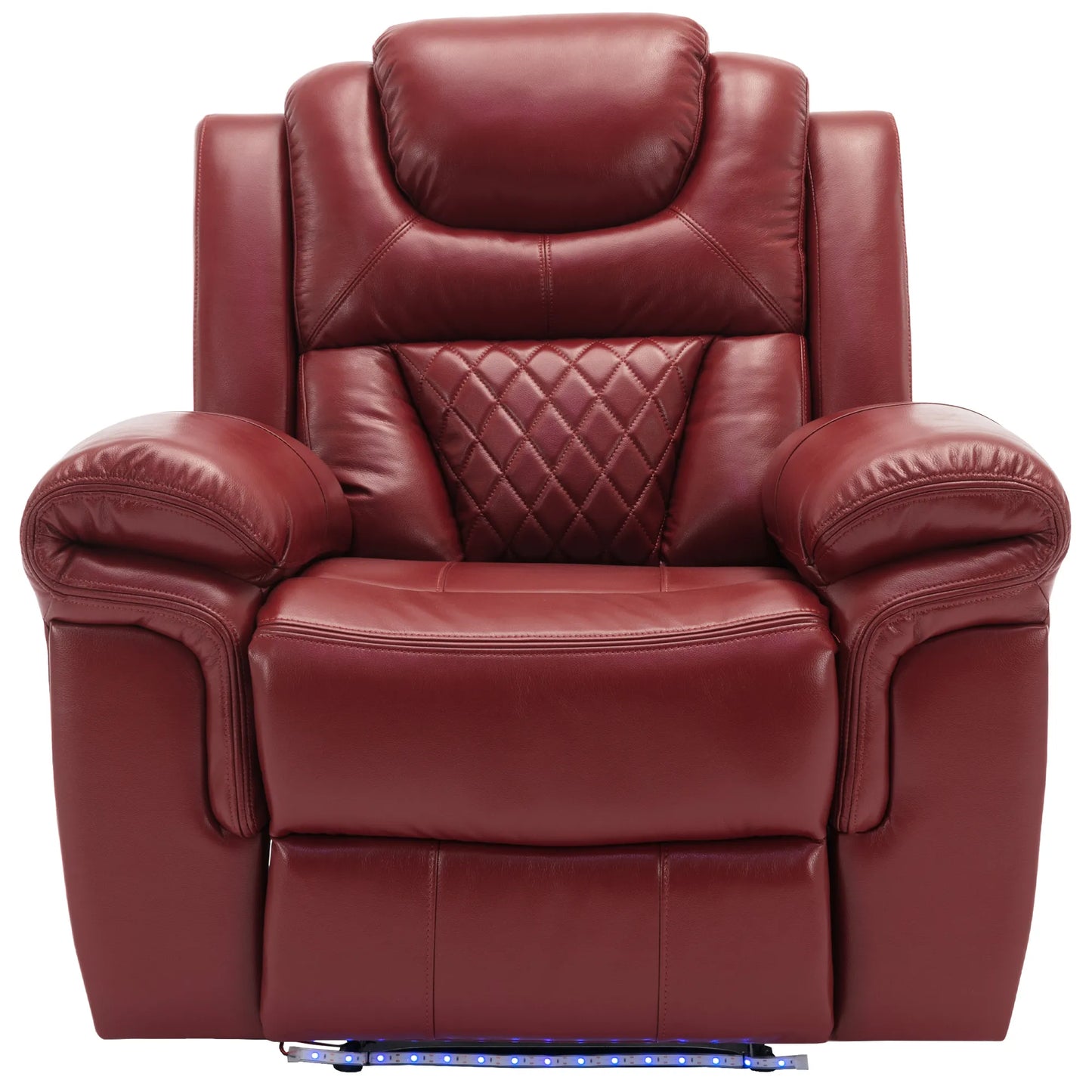 Louie Luxury Recliner Sofa Set, Home Theater Seating with LED Lights
