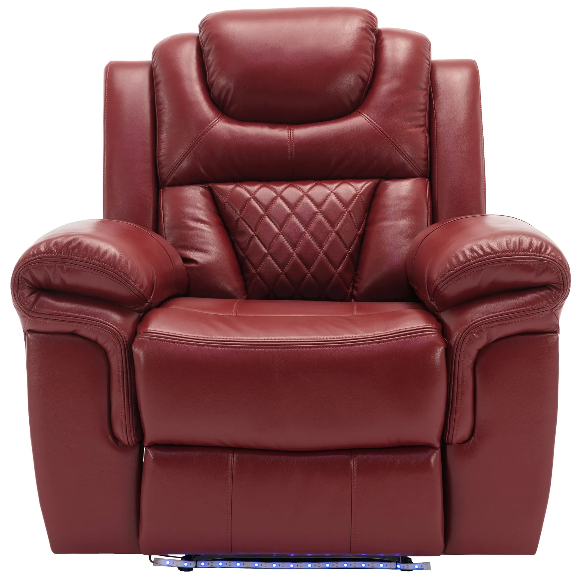Louie Luxury Recliner Sofa Set, Home Theater Seating with LED Lights