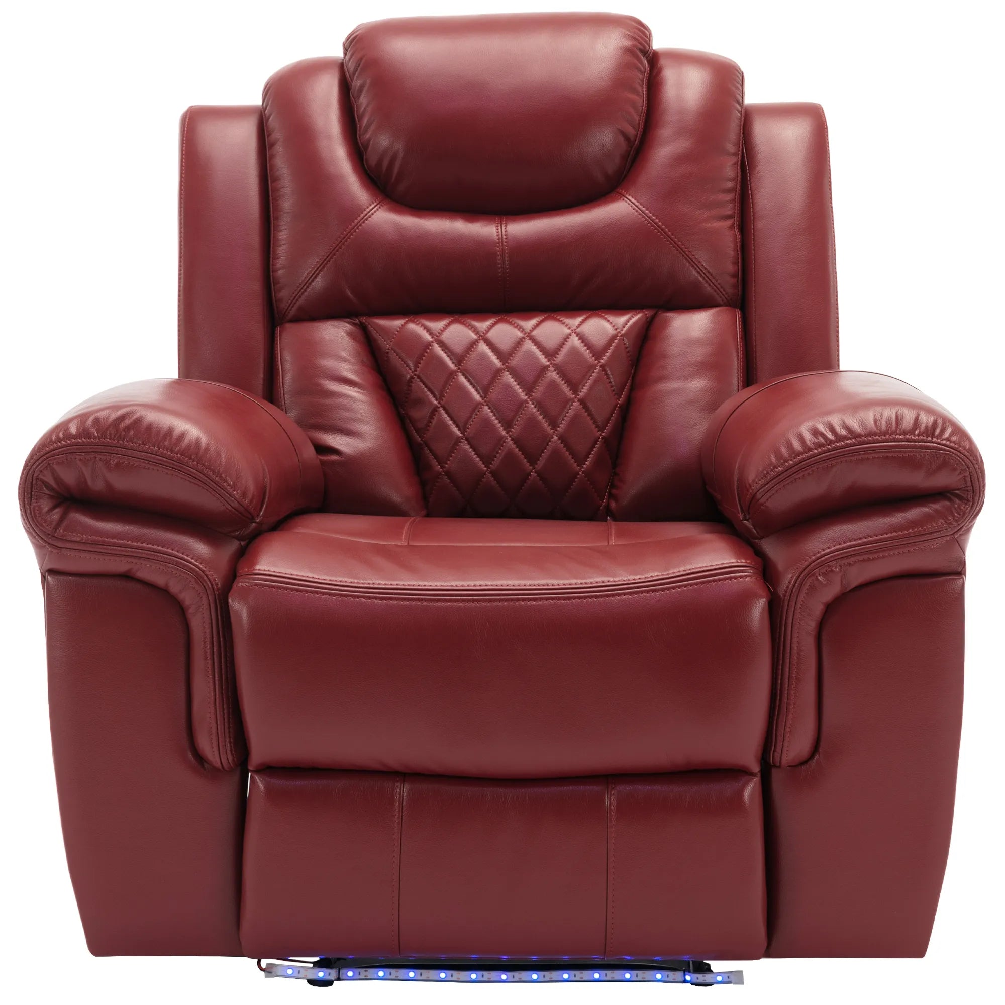 Louie Luxury Recliner Sofa Set, Home Theater Seating with LED Lights