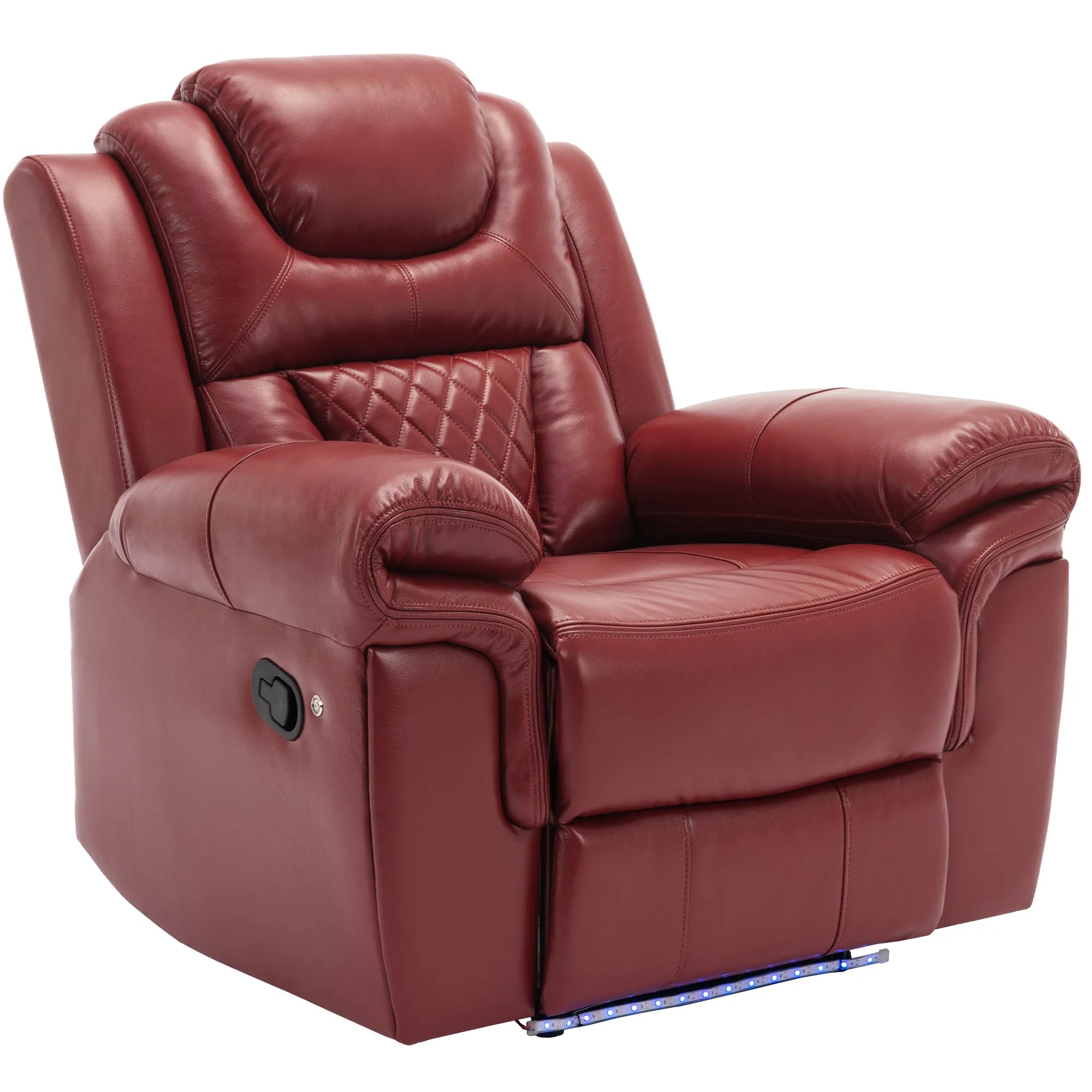 Louie Luxury Recliner Sofa Set, Home Theater Seating with LED Lights