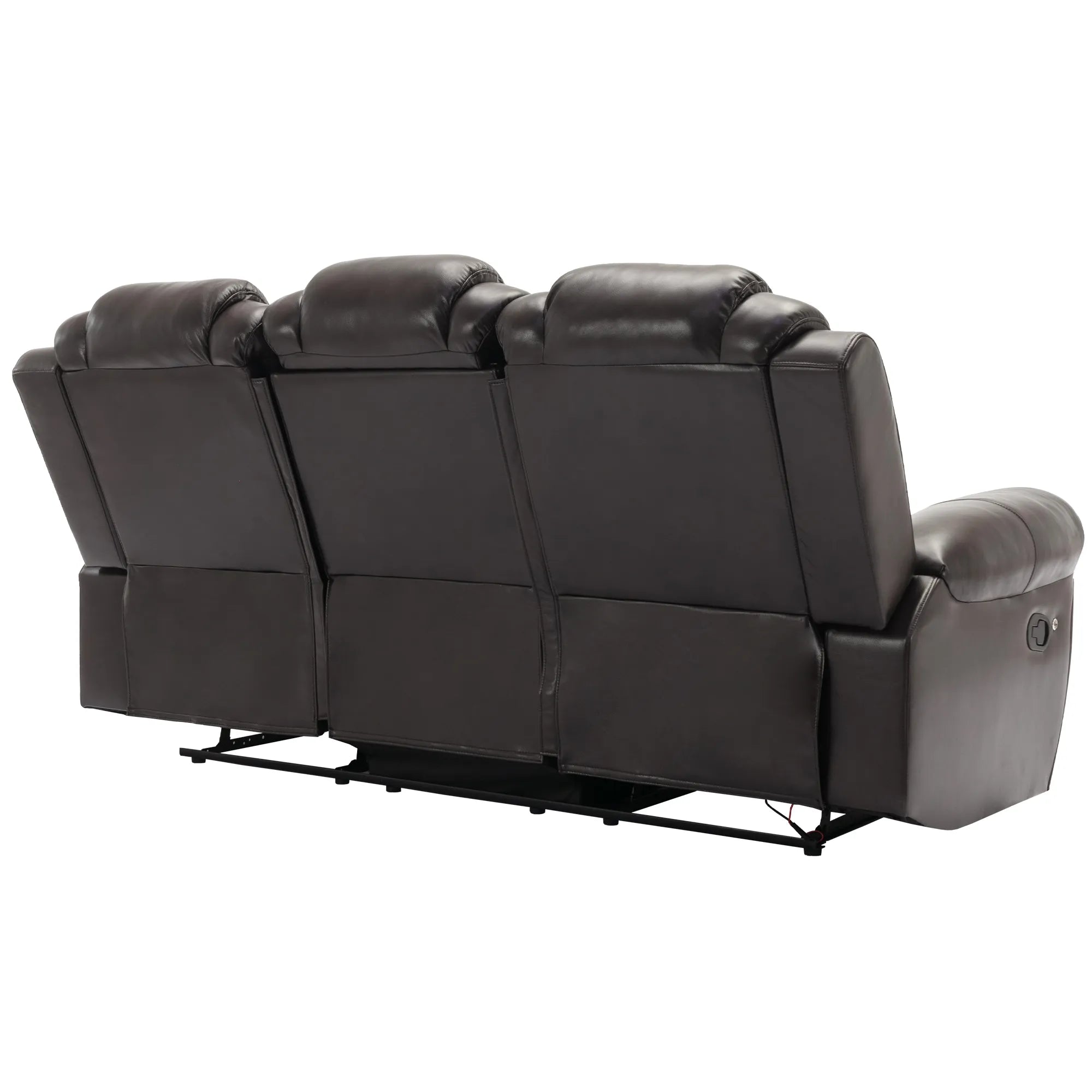 Louie Luxury Recliner Sofa Set, Home Theater Seating with LED Lights