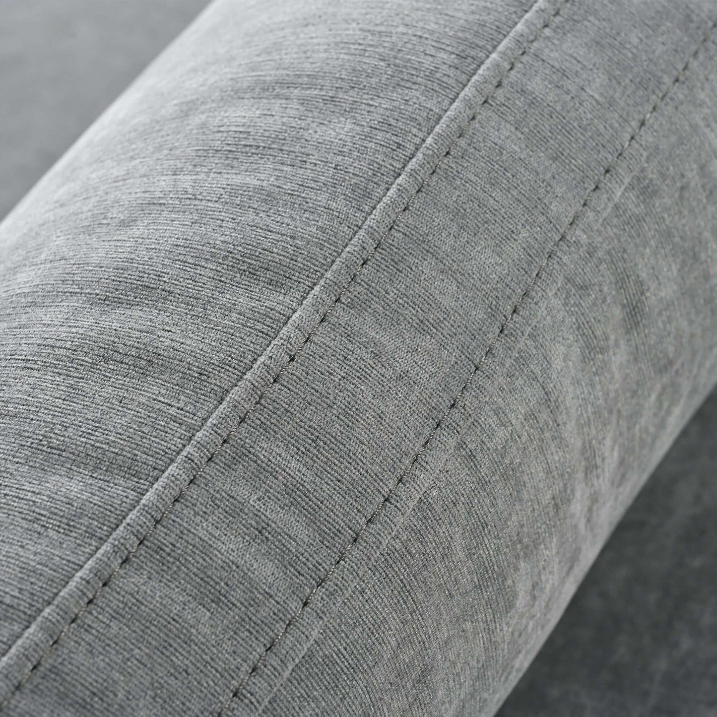 Cloud Couch Sectional, Large Modular Sofa with Ottoman, Gray