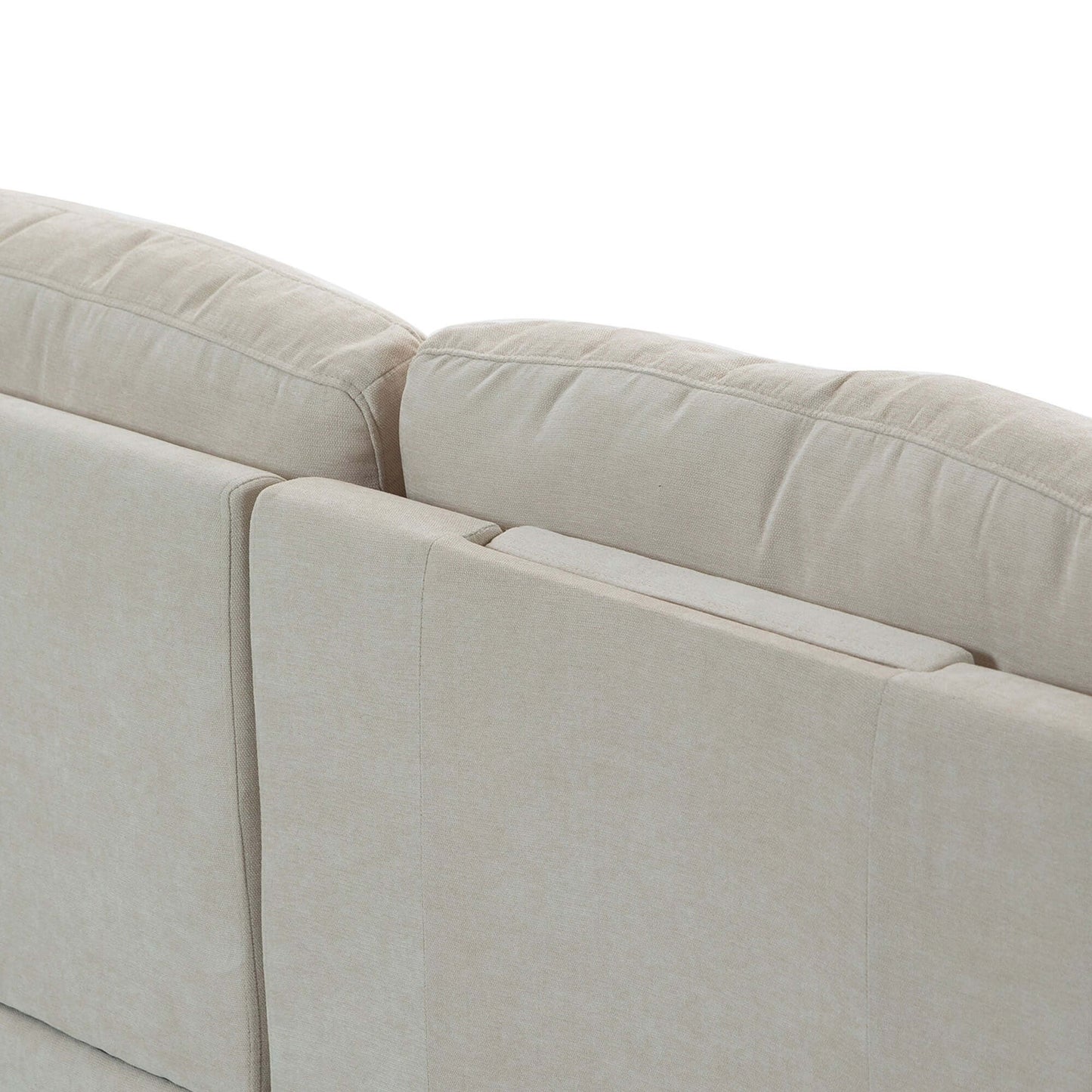 Modular Sofa with Removable Storage Ottoman, 5 Seat Sectional sofa with 2 Hidden Cup Holders