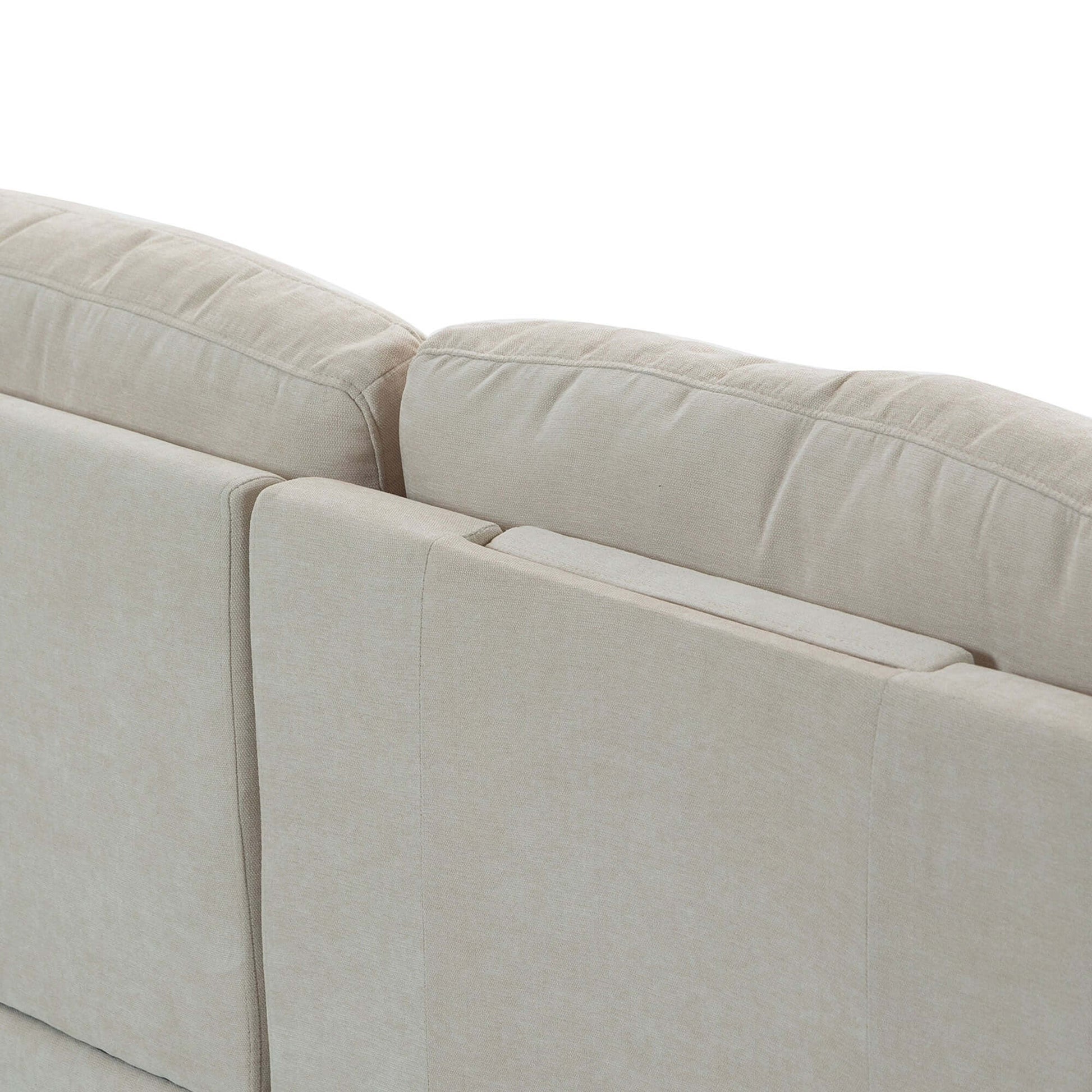 Modular Sofa with Removable Storage Ottoman, 5 Seat Sectional sofa with 2 Hidden Cup Holders
