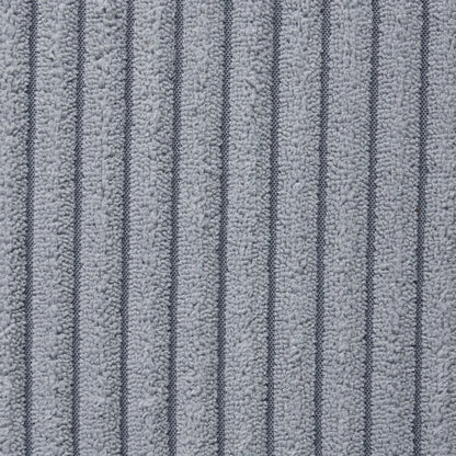 Louie Modular Sectional Sofa, Corduroy Couch with Ottoman - Grey