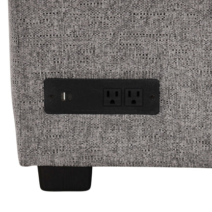 Louie Sectional Sleeper Sofa, Couch with Chaise and Storage - Gray