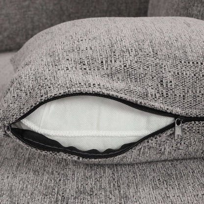 Louie Sectional Sleeper Sofa, Couch with Chaise and Storage - Gray