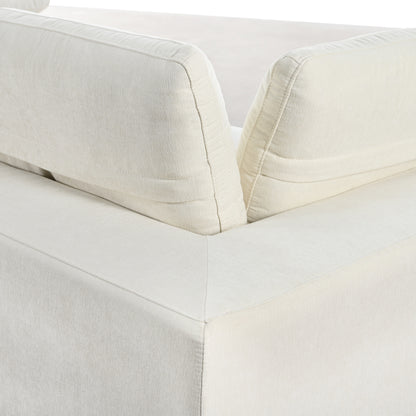 Cloud Couch Sectional, Large Modular Sofa with Ottoman, Beige