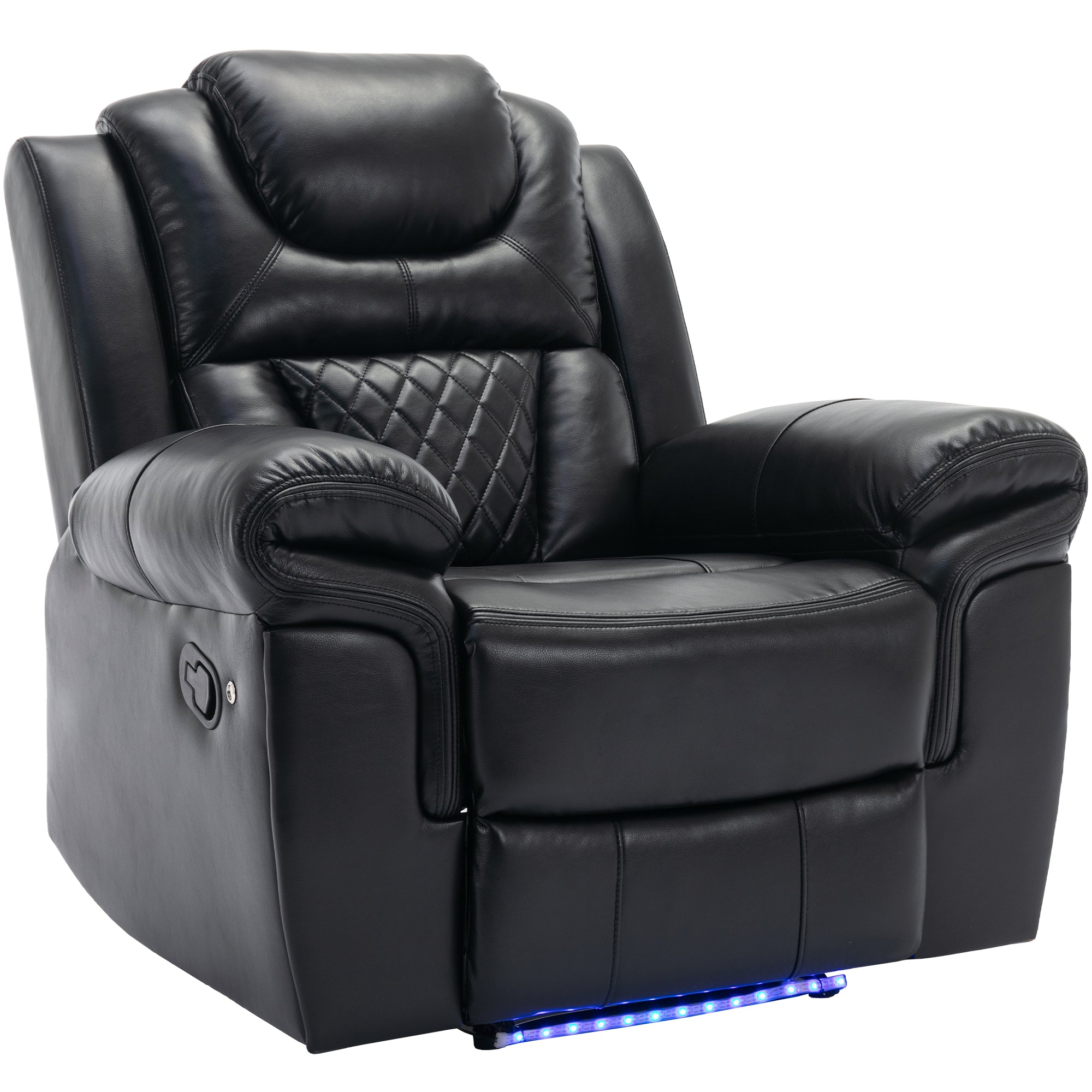 Louie Luxury Recliner Sofa Set, Home Theater Seating with LED Lights