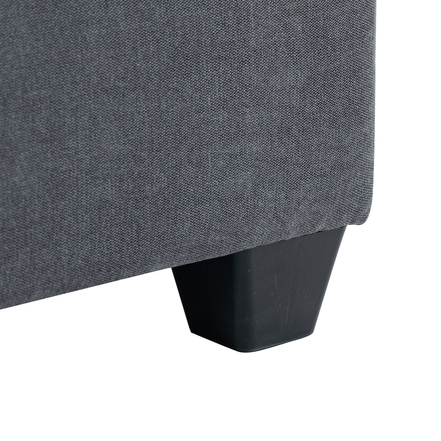 Modular Sofa with Removable Storage Ottoman, 5 Seat Sectional sofa with 2 Hidden Cup Holders