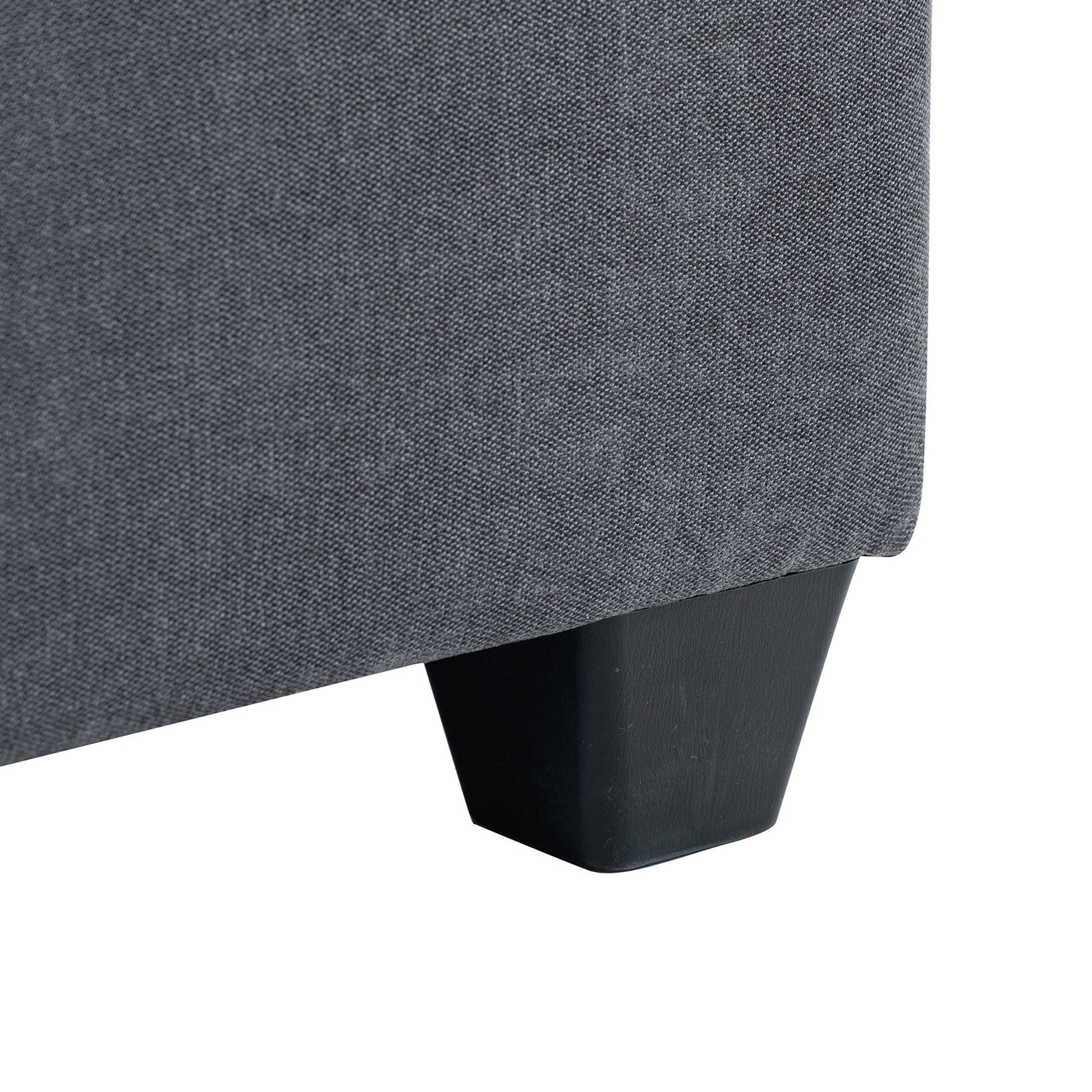Modular Sofa with Removable Storage Ottoman, 5 Seat Sectional sofa with 2 Hidden Cup Holders