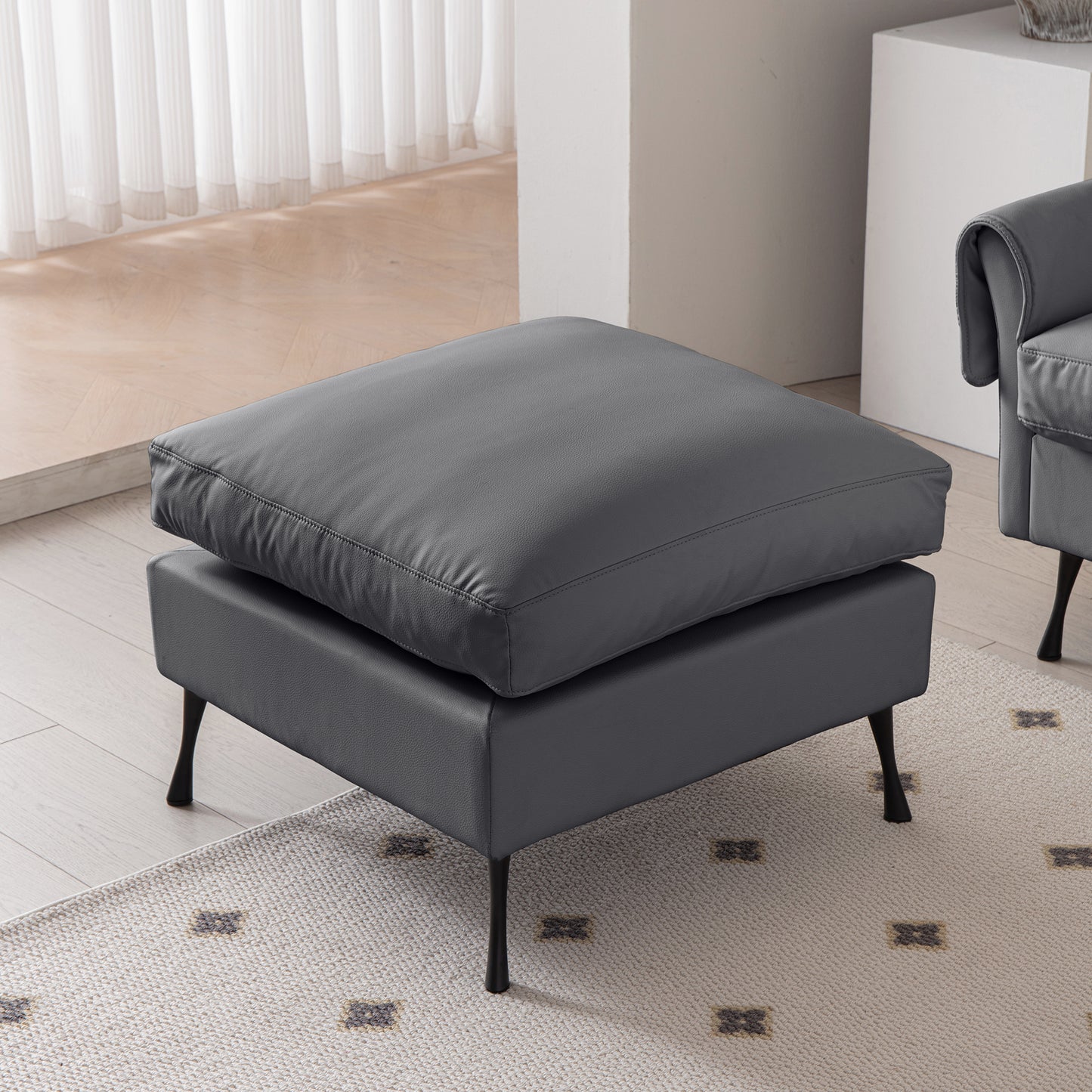 Louie Couch L-Shape, Sofa With Chaise Lounge - Gray