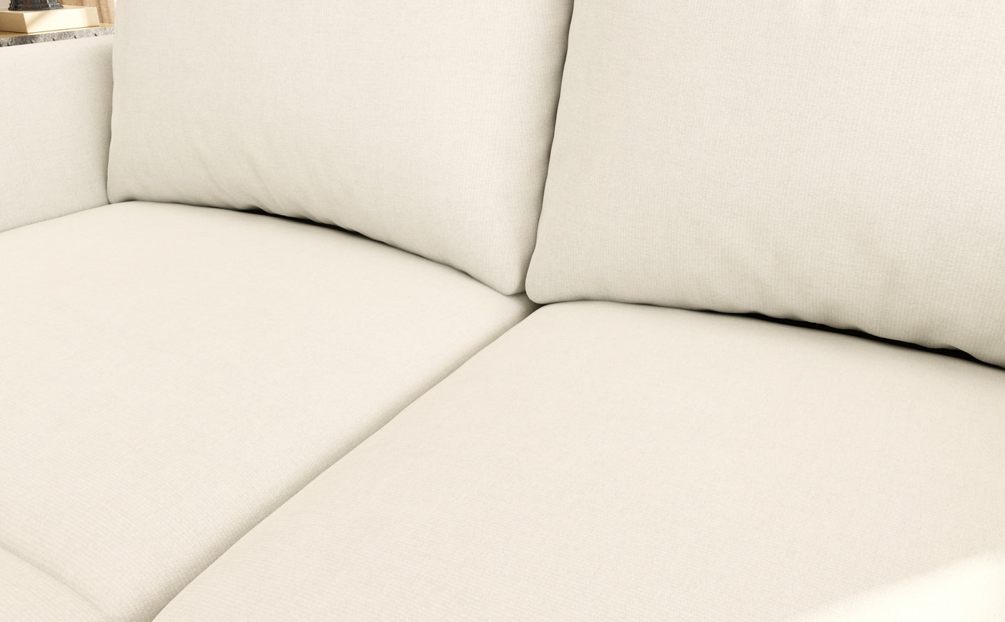 Large Sectional Couch with Storage, Sofa with Chaise- Beige