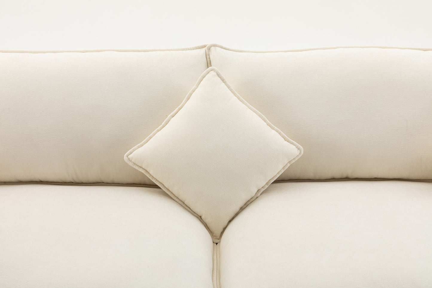 Louie Sofa L Shape, Modular Couch with Ottoman - Beige
