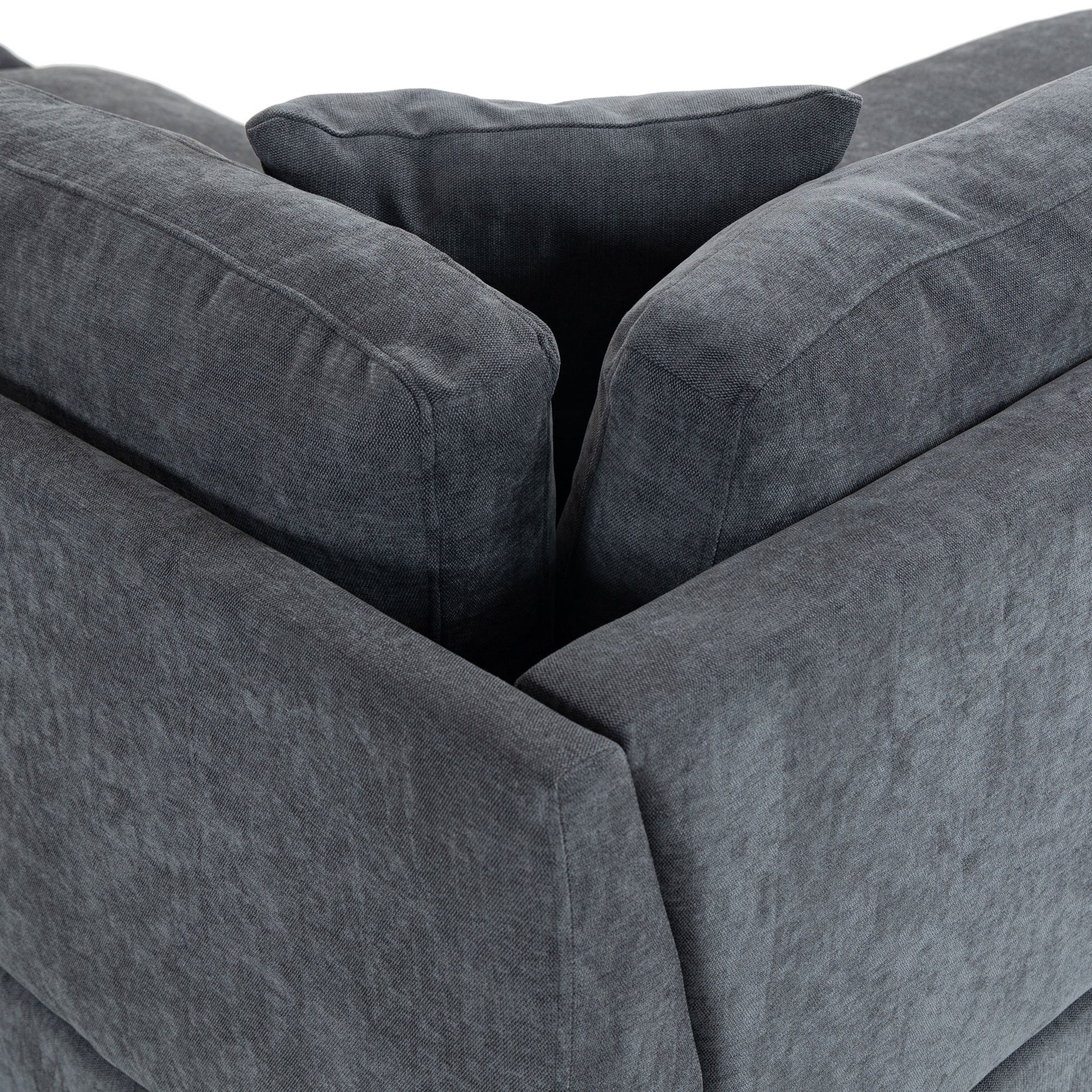 Modular Sofa with Removable Storage Ottoman, 5 Seat Sectional sofa with 2 Hidden Cup Holders