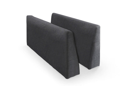 Plush Modular Sectional Sofa, L-Shaped Couch with Ottoman, Gray
