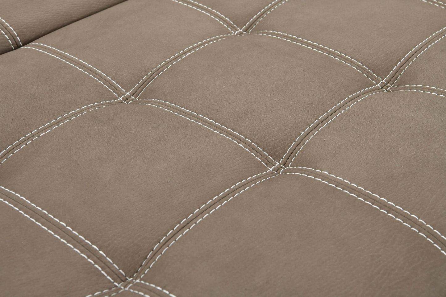 Louie L-Shaped Sofa Bed, Convertible Couch Pullout with Storage Chaise and Adjustable Headrest - Brown