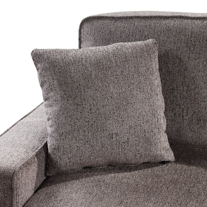 Louie Sleeper Sectional, Couch L Shape - Brown